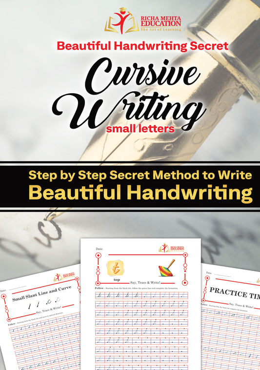 Cursive Small Letters - a b c (Beautiful Handwriting Secret) - By Richa Mehta
