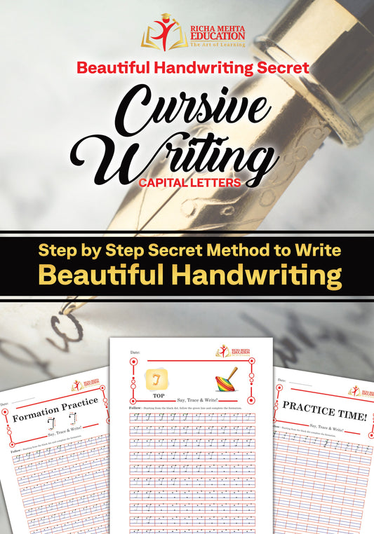 Cursive Capital Letters - A B C (Beautiful Handwriting Secret)- By Richa Mehta
